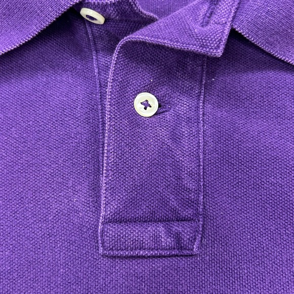 Polo Ralph Lauren Polo Shirt Mens XL Purple Slim Fit Short Sleeve Golf Preppy - Picture 5 of 8
